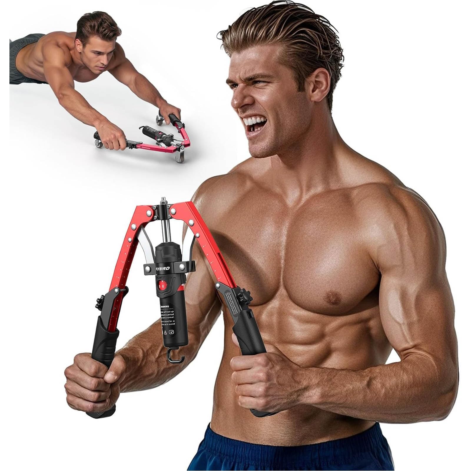 Esercitatore idraulico del braccio Resistenza regolabile Attrezzature per il fitness domestico Espansore del torace Rinforzatore dell'avambraccio Facile da usare Macchina idraulica portatile per la
