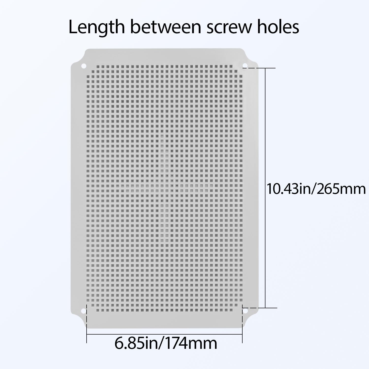 LeMotech Plaque de montage pour boîte de jonction, panneau intérieur en plastique ABS avec vis pour installation sur boîtier électrique avec loquets, 31 x 21 cm