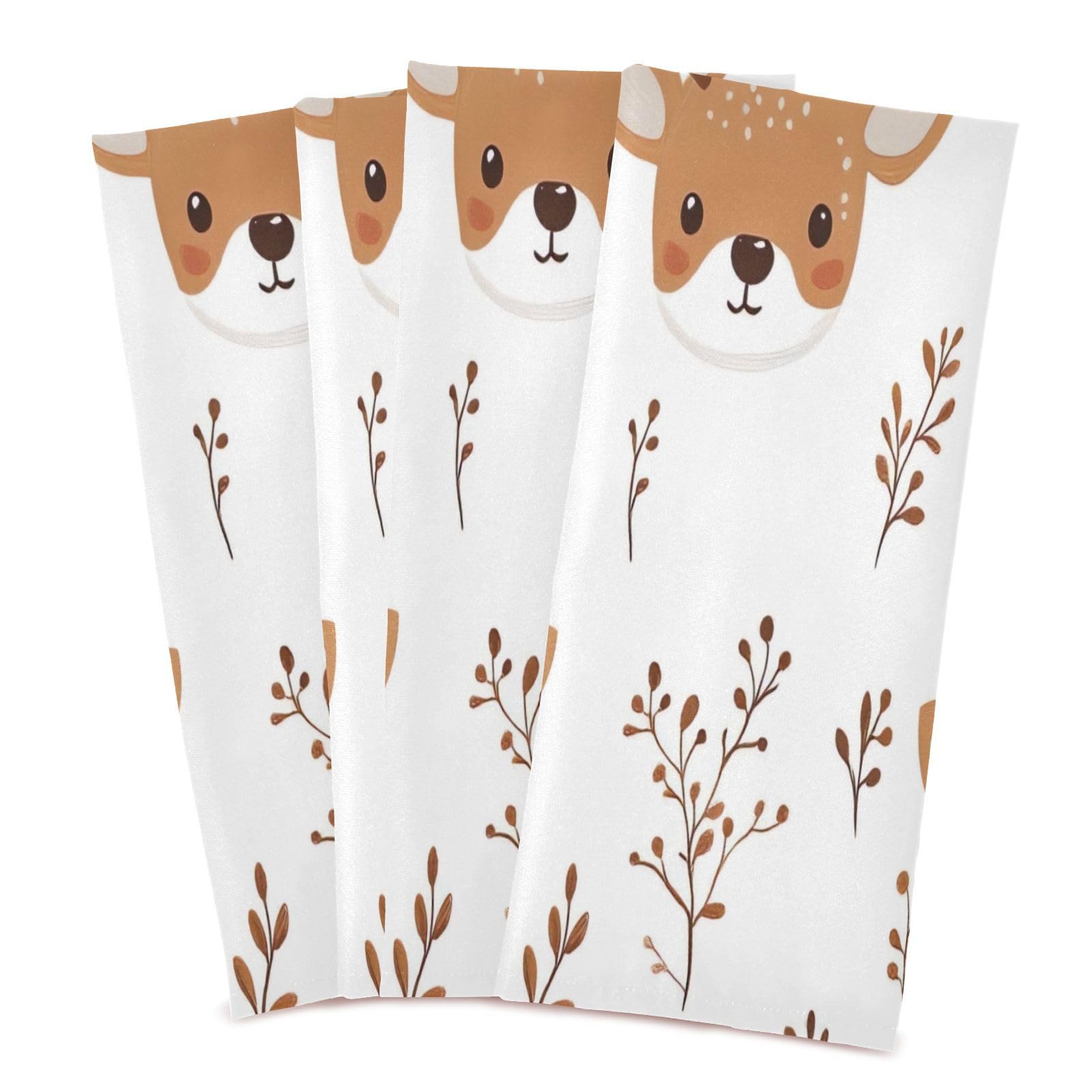 STAYTOP Christmas Deer Kitchen Dish Towel Set,1Pcs Drying Kitchen Towels Tea Towels Gift Set for Drying Cleaning Cooking Baking
