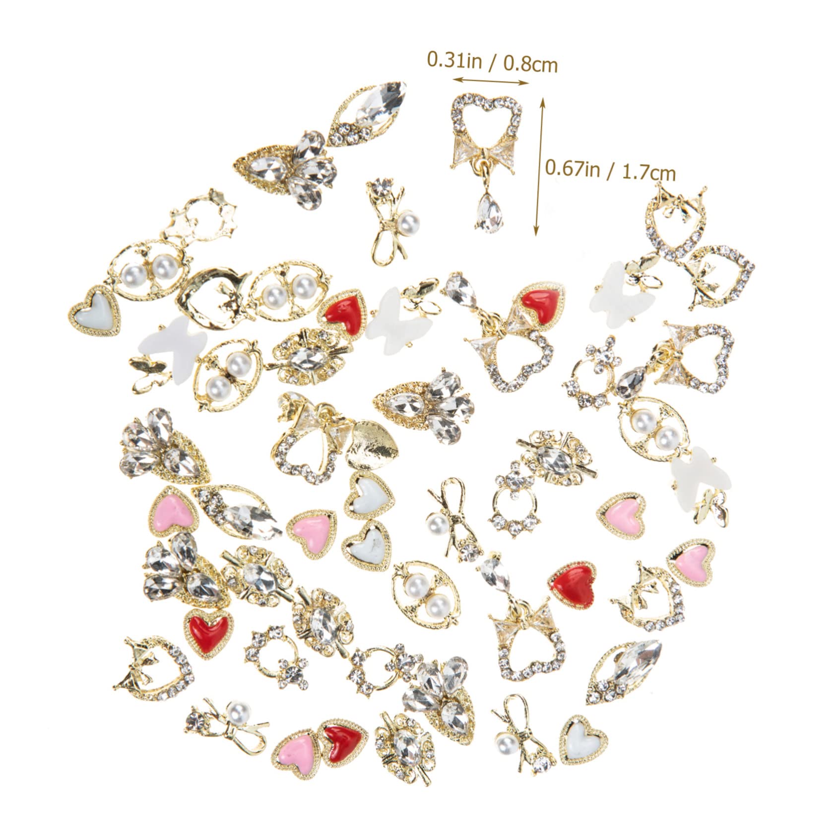 PACKOVE 5 Set Charm Per Unghie Stile Barocco Decorazioni Per Nail Art Accessori Creativi Per Unghie Con Design E Per Creazioni Te E Condivisione Tra Amiche 60 Pezzi*5