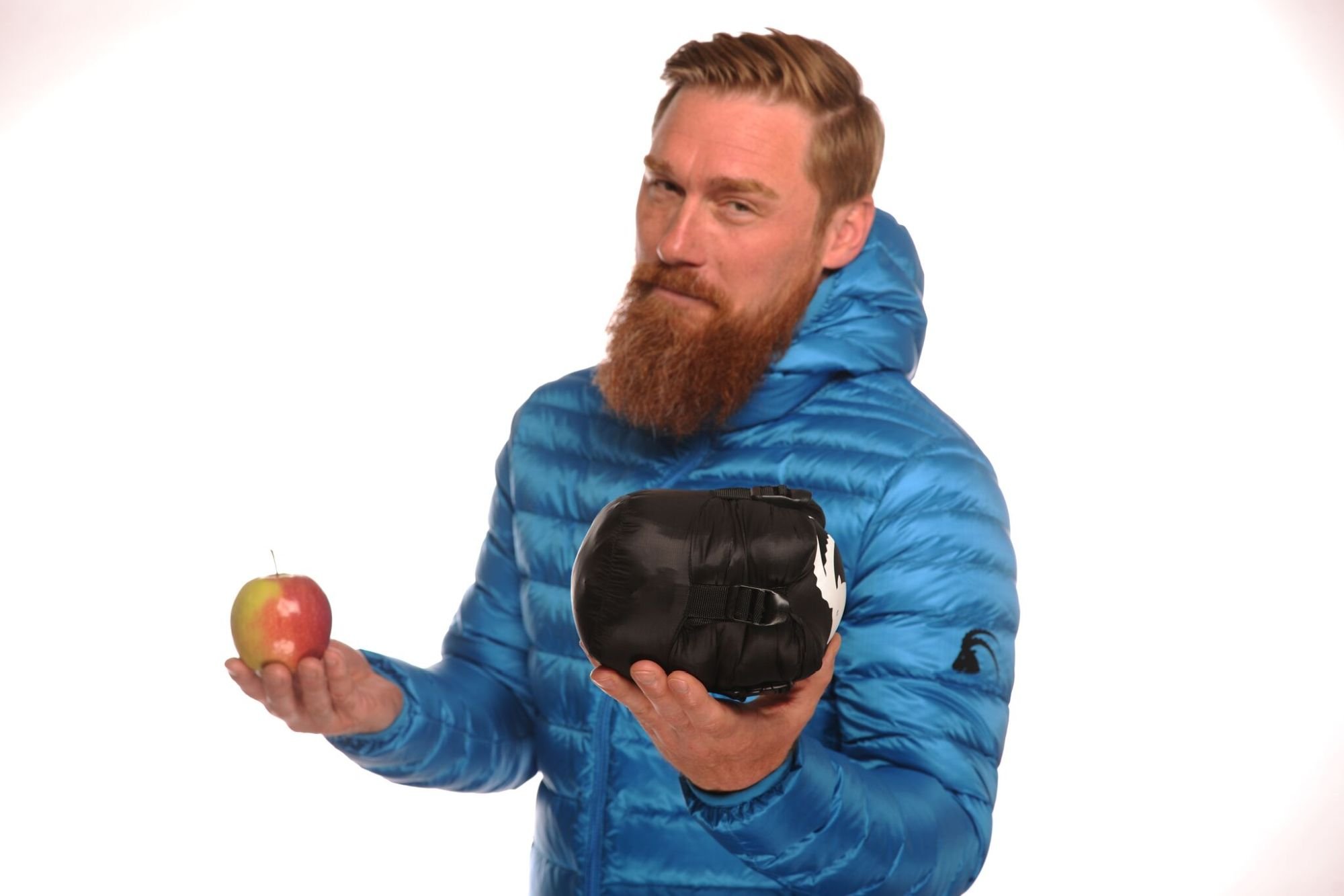 Alvivo Ibex Ultra Light 210 Daunen Mumienschlafsack, Farbe:türkis/schwarz Sport & Freizeit