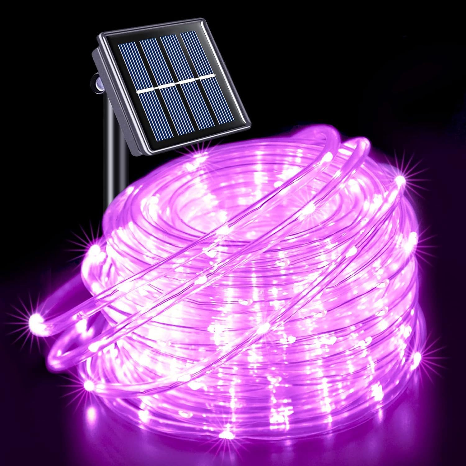 Amazon.co.jp: ソーラーLEDロープライト、39.3 Ft 100 LEDソーラー