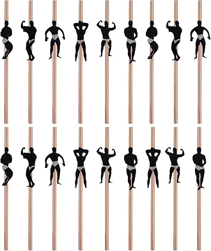 BEHAHAI 18pcs Hen Party Naughty Straw,Bachelorette Straws Hen Party