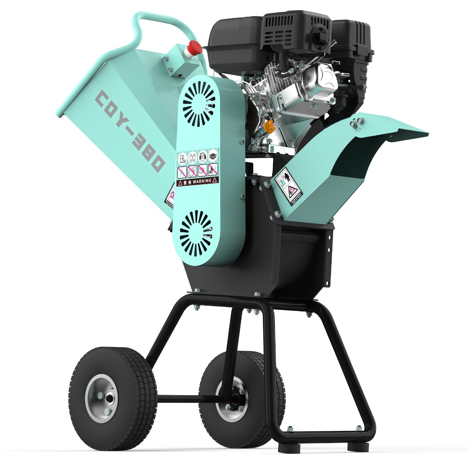 粉砕能力☆Kareyouウッドチッパー エンジン粉砕機 竹/木材 排出角度