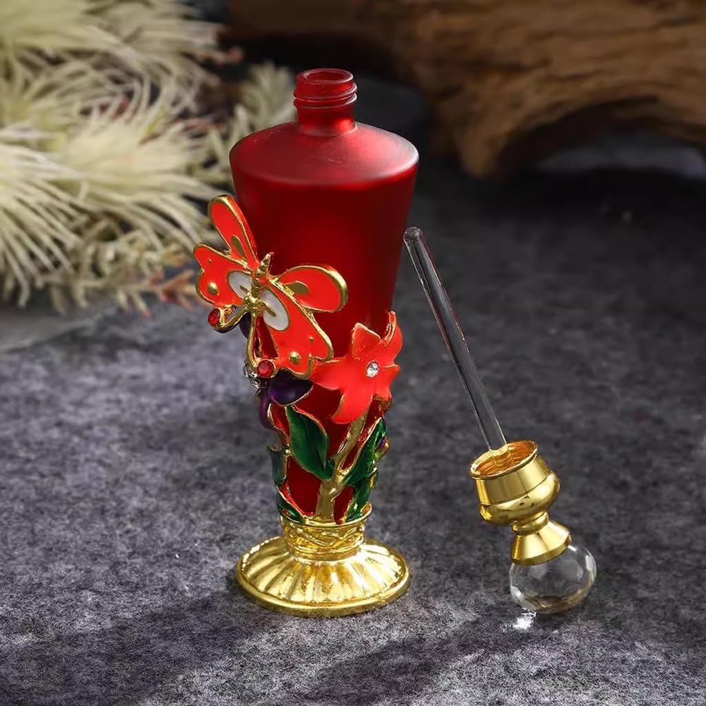 Vintage butelka perfum, pusta, dekoracyjna o pojemności 30 ml