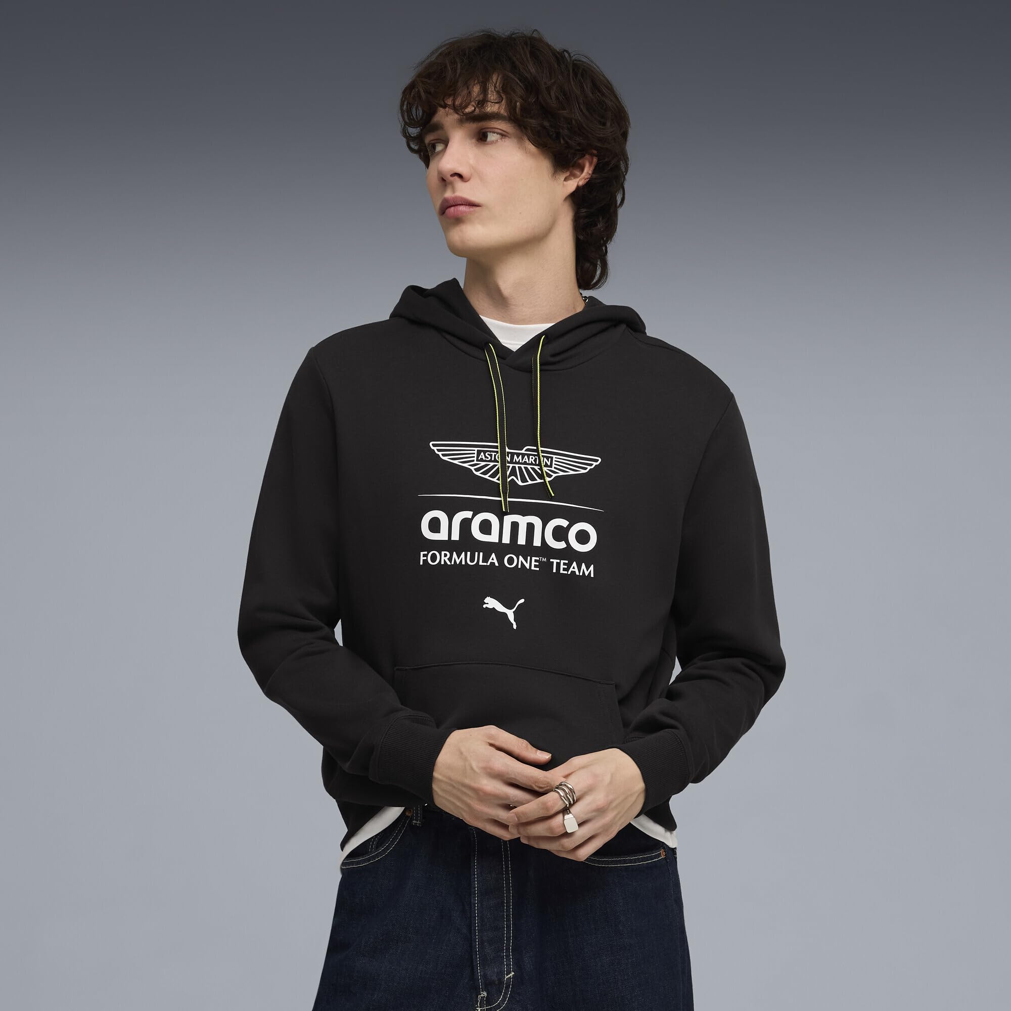 PUMA Sudadera con Capucha x Aston Martin ARAMCO F1® Team Essentials Hombre