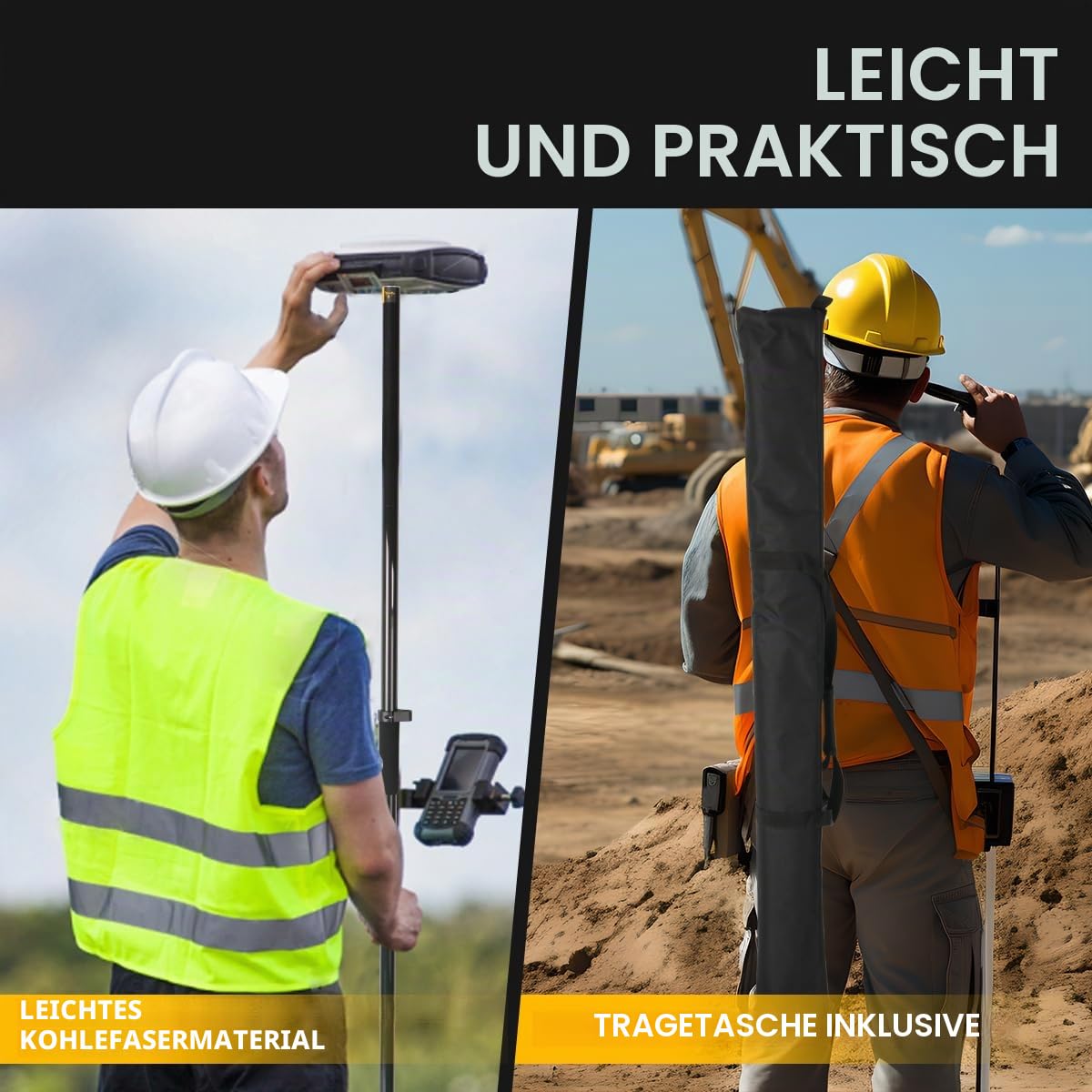 GPS-Poles für Landvermessung & Engineering GPS/GNSS Zubehör und Instrumente, GLS25, GLS22