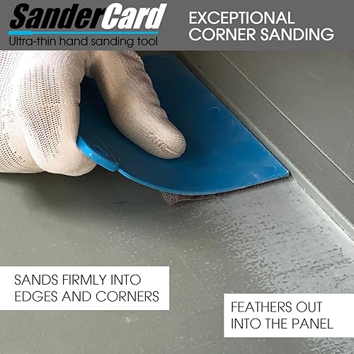 Miniatura 9 de Lijadora manual y paquete de papel de lija. Excelente lijadora de esquina, ultrafina, superficies planas abrasivas y arena en puntos apretados. Se