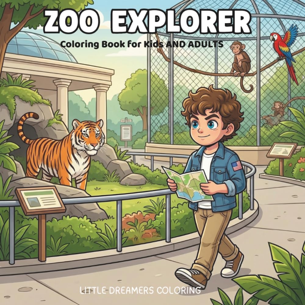 Zoo Explorer: Leo's Zoo Journey — A Coloring Book for Kids and Families
