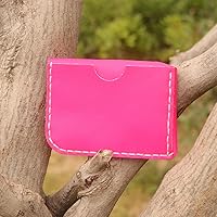 Vista 15 de Leather Card Holder Wallet, Compact Design with Slots for Cards and Cash (light brown)