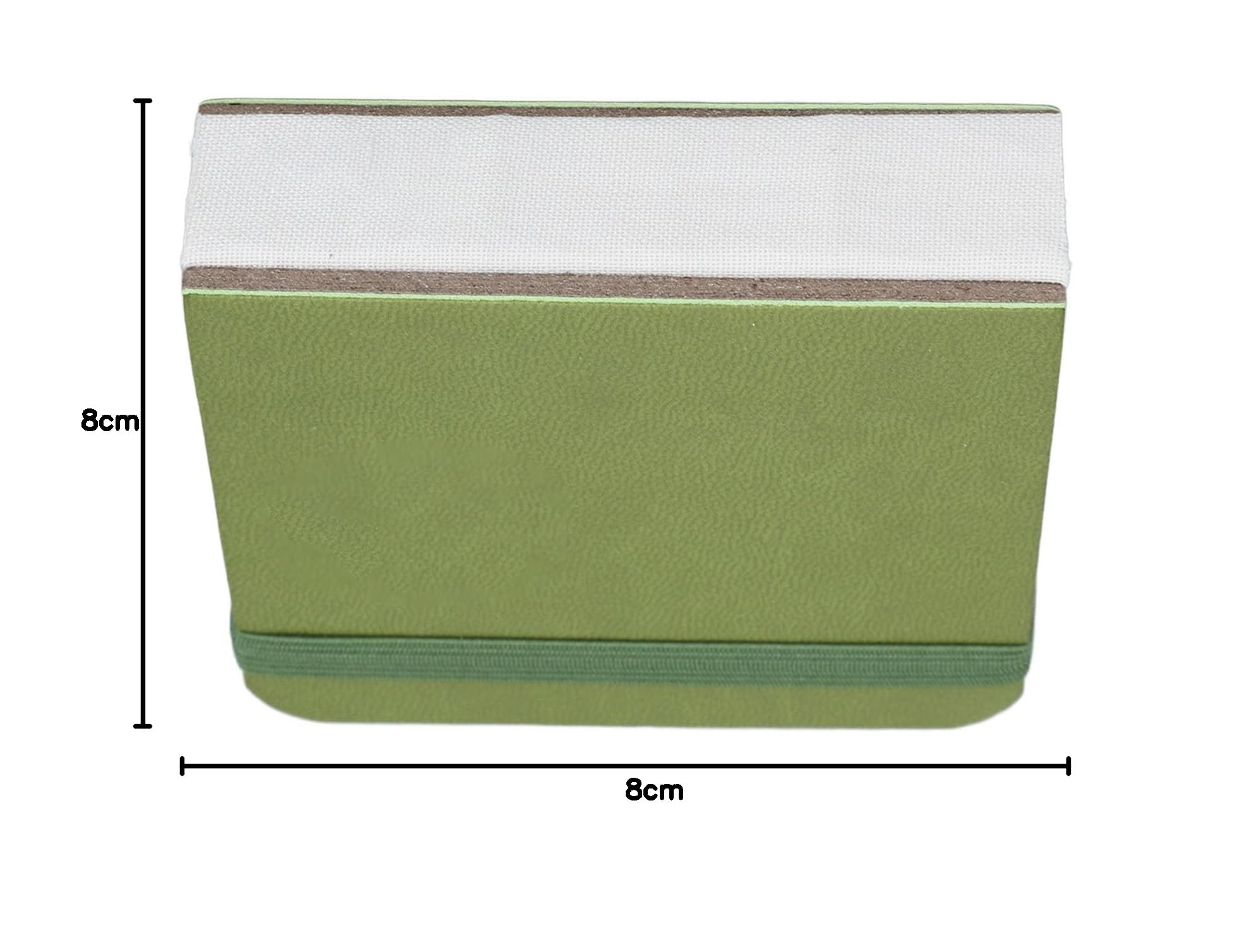 30 Arkuszy Szkicownik Akwarelowy, Przenośny Mały Dziennik Akwarelowy 8x8 Cm, Biały Papierowy Notatnik Akwarelowy 300GSM do Malowania Szkicowanie Doodling Pisanie (GREEN)