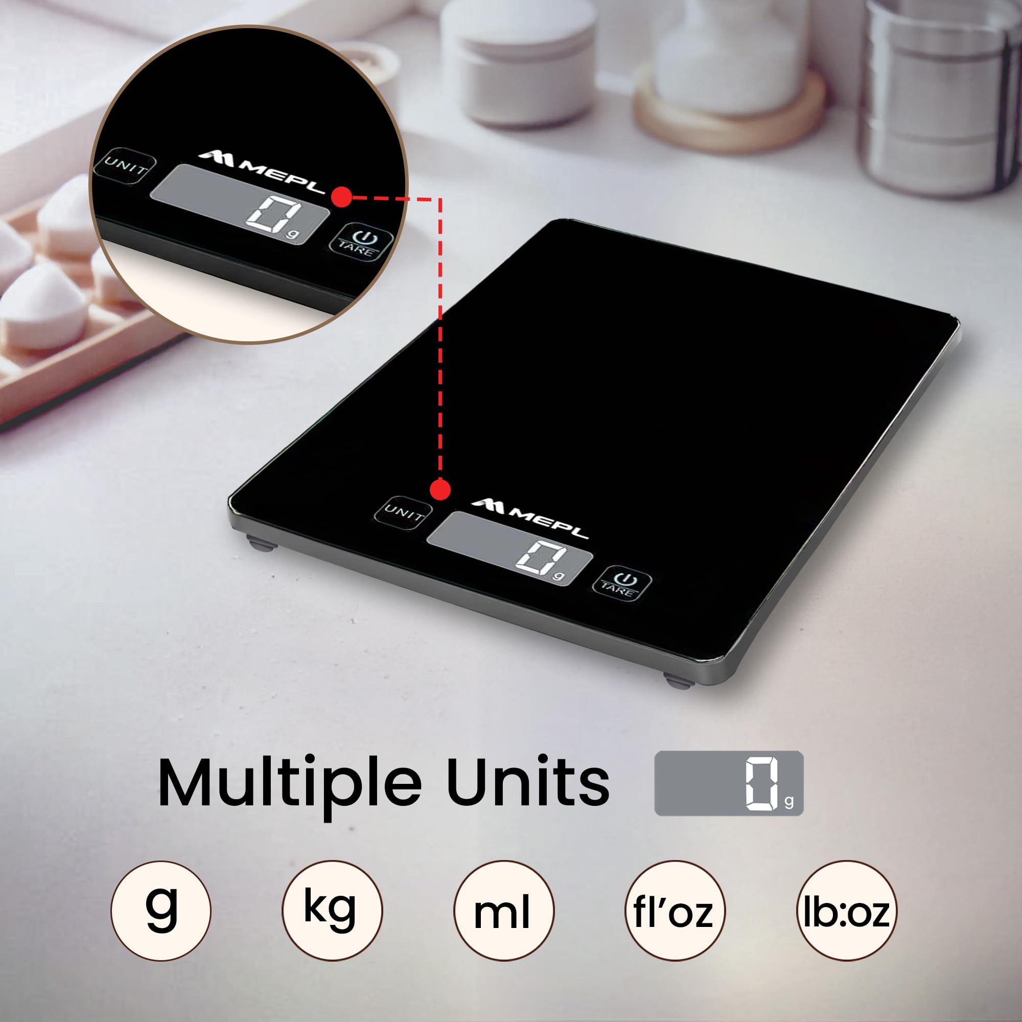 MEPL Kitchen Scale - 5kg Digital Food Weighter -2 MEPL Kitchen Scale - 5kg Digital Food Weighter -2