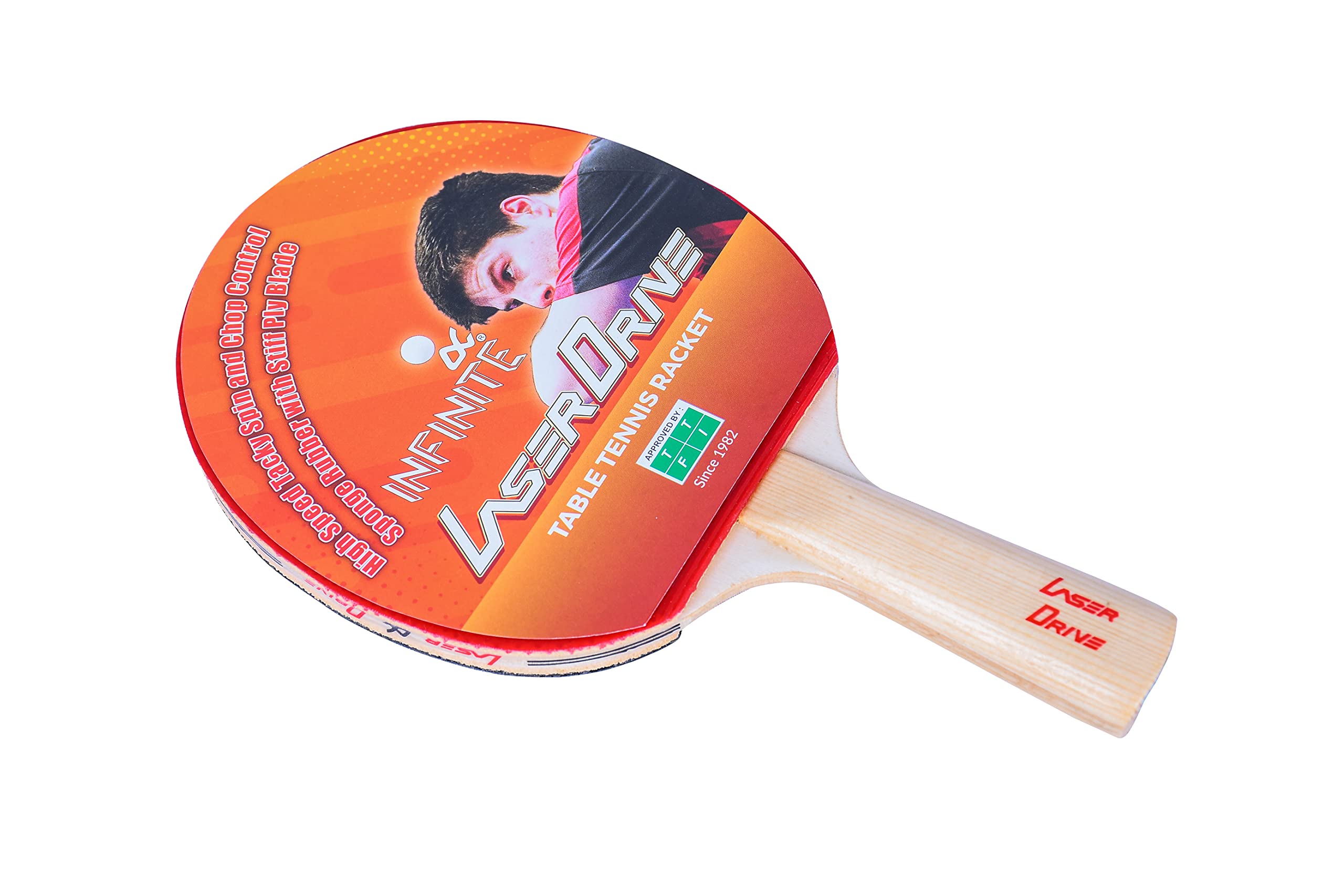 INFINITE Laser Drive Table Tennis Racket With Wooden Case & Superior Mette Cover (Approved by: Table Tennis Federation of India) (B06XZNSVR6) Amazon Price History, Amazon Price Tracker