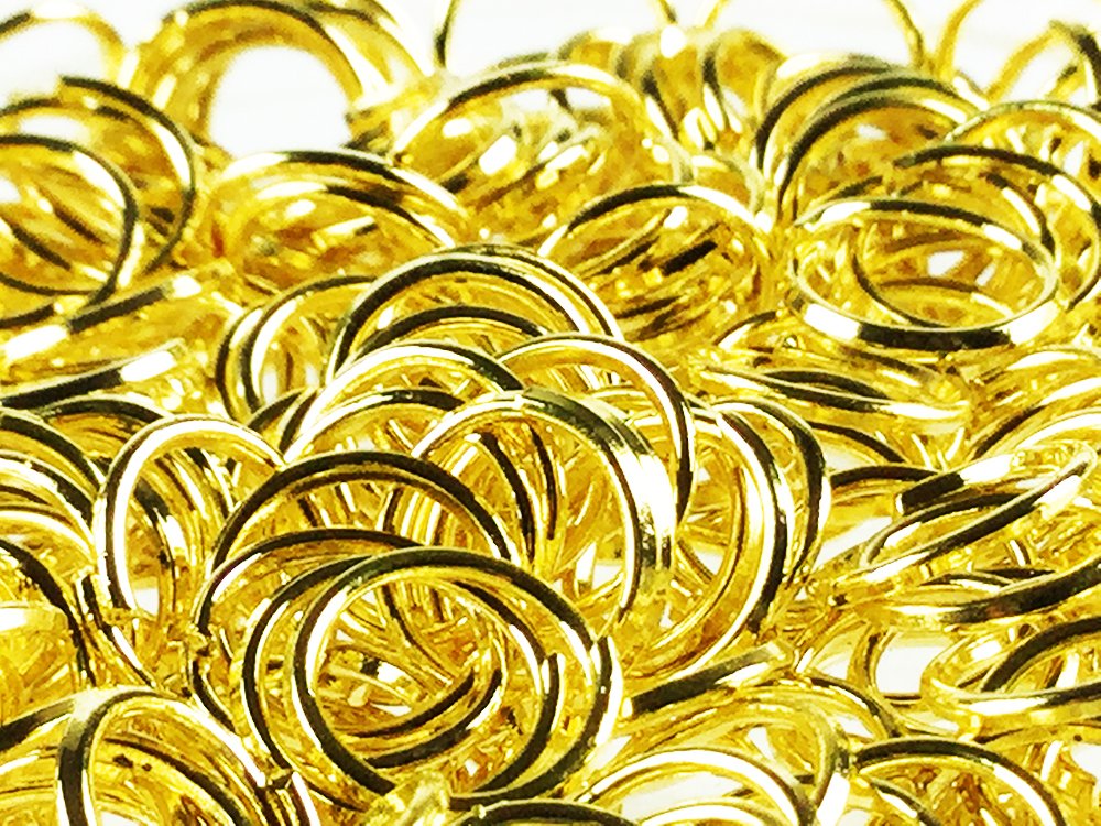 Amazon.co.jp: ノーブランド品 丸カン ゴールド 7mm 200個 マルカン 金