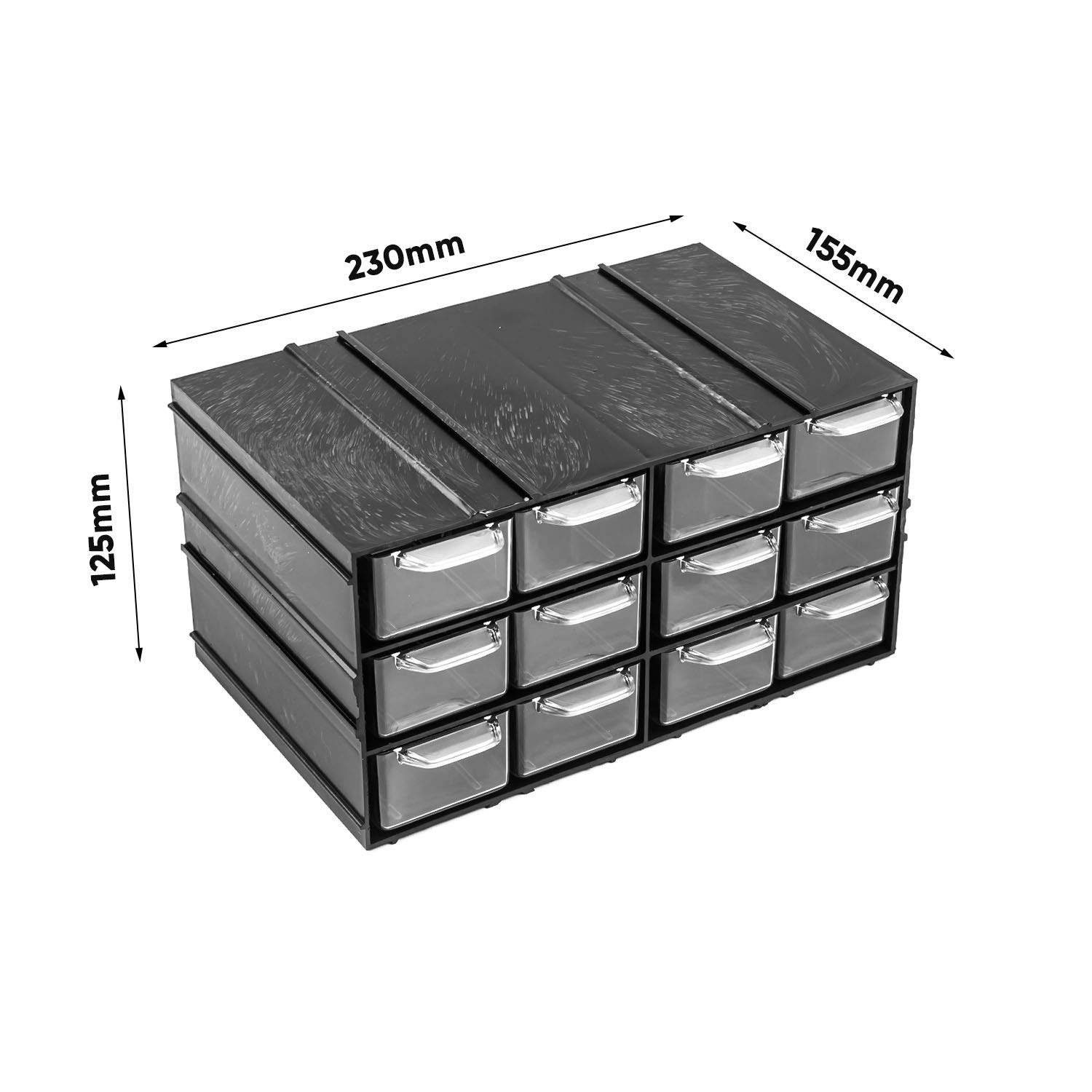 36 cassetti ampliabili infinitamente modulo combinato trasparente