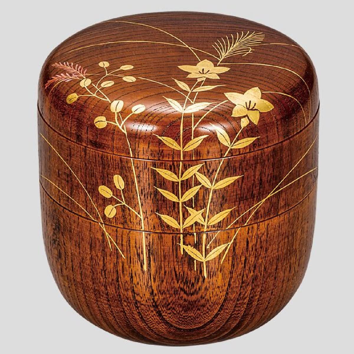 Amazon | 山中漆器 信玄弁当 箔絵秋草 | 山中漆器 | 弁当箱