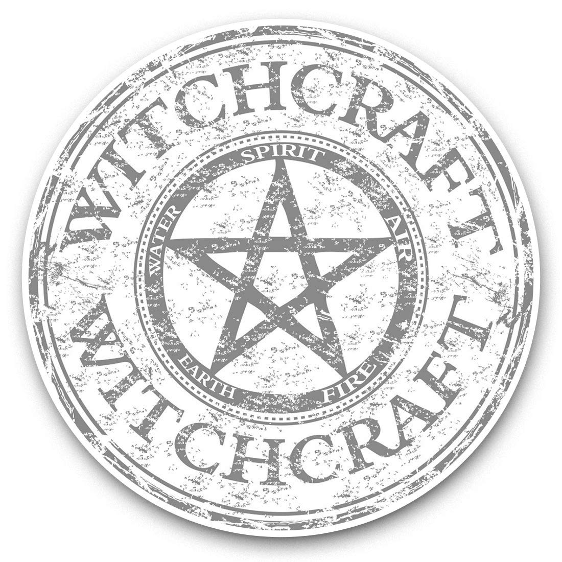 Destination Vinyl Ltd Bw Pink Witchcraft Pagan Symbol Witch 39975 2 X 7.5Cm Vinyl Stickers - Pink Witchcraft Pagan Symbol Witch Decals 39975
