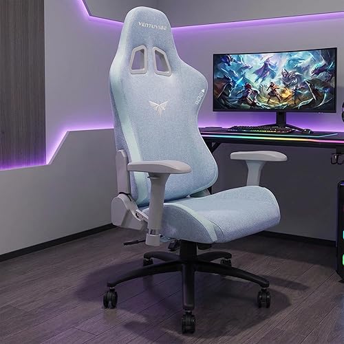 Miniatura 2 de Silla para juegos con reposabrazos ajustables 4D, reclinable de 160° y capacidad de 320 libras, silla ergonómica de computadora de respaldo alto