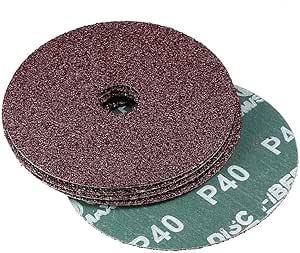4-Inch X 5/8-Inch Aluminum Oxide Resin Fiber Discs - View #8
