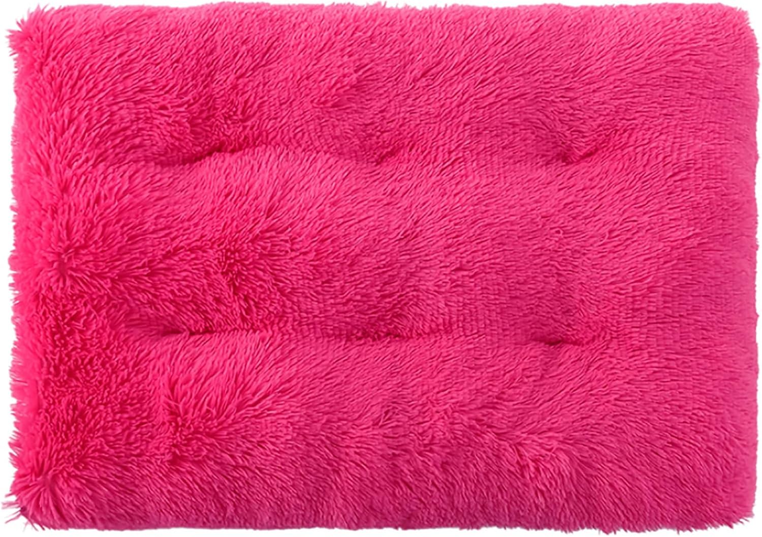 Dog Crate Mat, Dog Bed for Large Dogs, Comfy Fluffy Kennel Pad Anti-Slip for Dog beds & Furniture, Quilted Dog Bed for Pets for Medium/Small Dogs Cats (Color : Rose, Size : 30x21)
