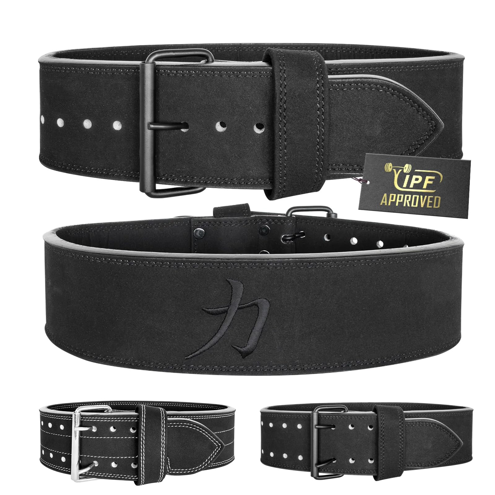 Strength Shop 13mm Prong Belt Gewichthebergürtel mit Schnallenverschluss, IPF-zertifiziert, Robuster & langlebiger Lifting Belt schützt u. stabilisiert Rumpf & Wirbelsäule im Training