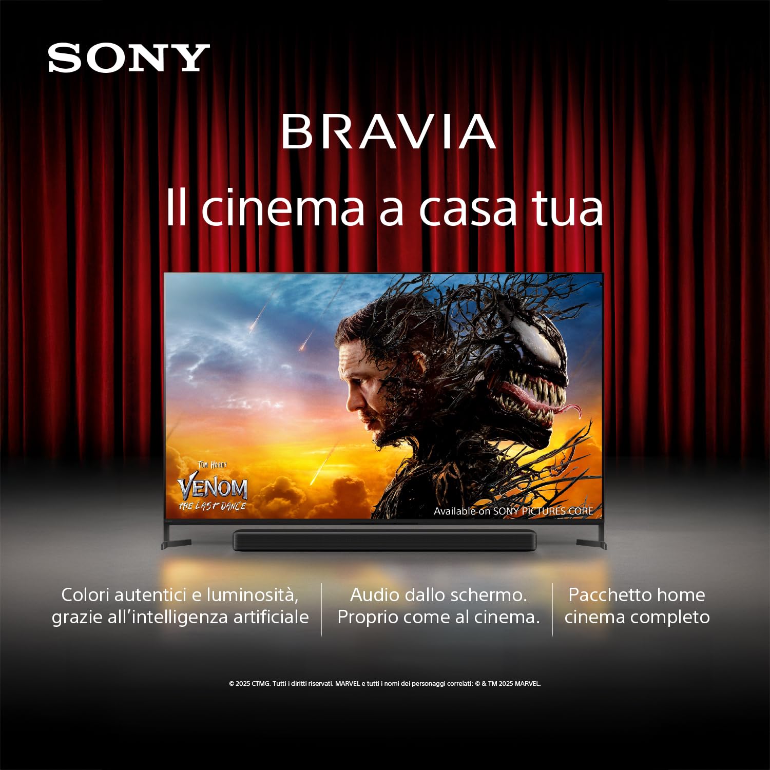 Sony BRAVIA 3 Direct LED Google TV 2025 - Dettaglio