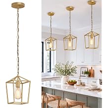 Phaosio Gold Pendant Lights Kitchen Island, Modern Farmhouse Light Fixture