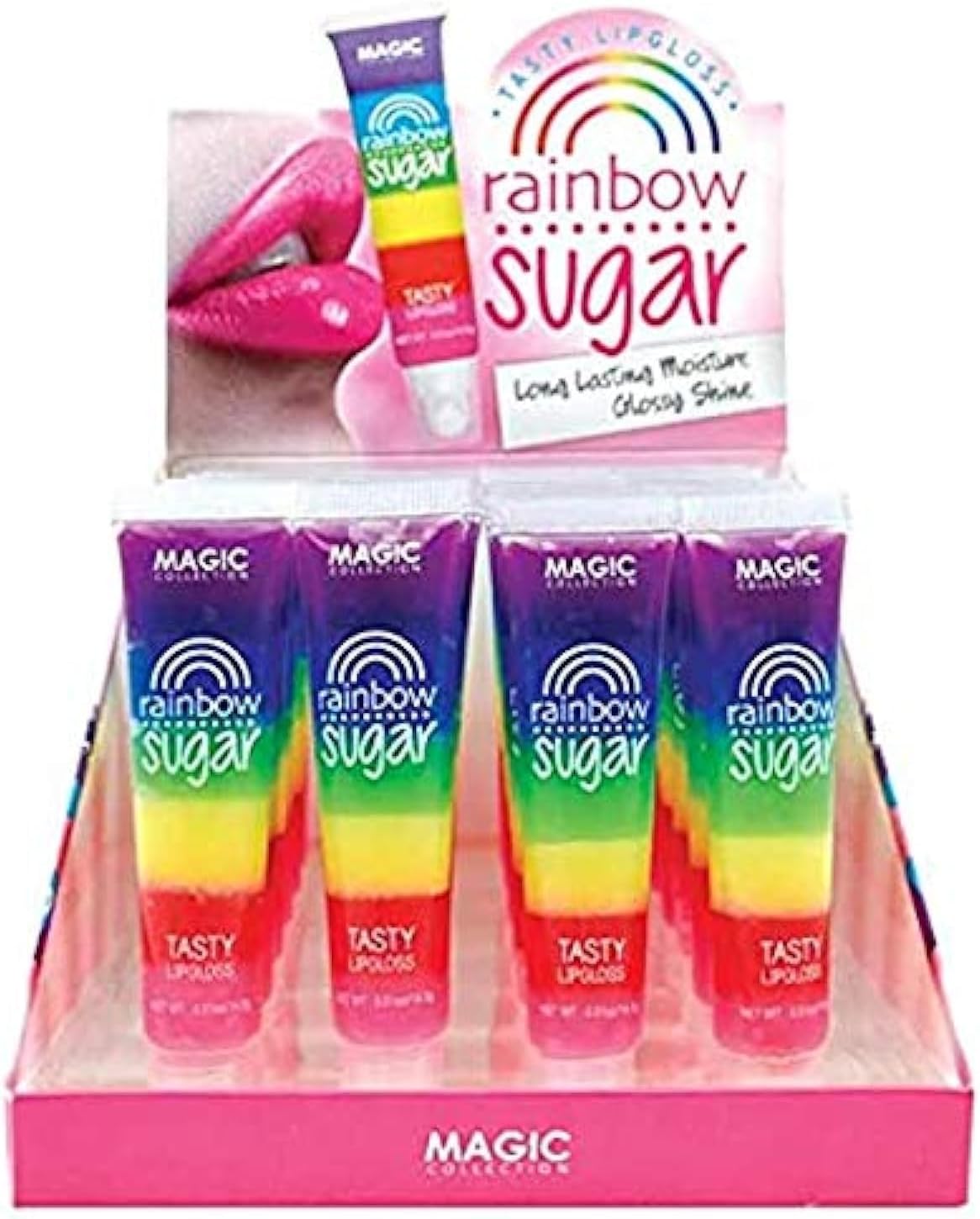 (3 PCS) Magic Collection Rainbow Sugar Tasty Lip Gloss