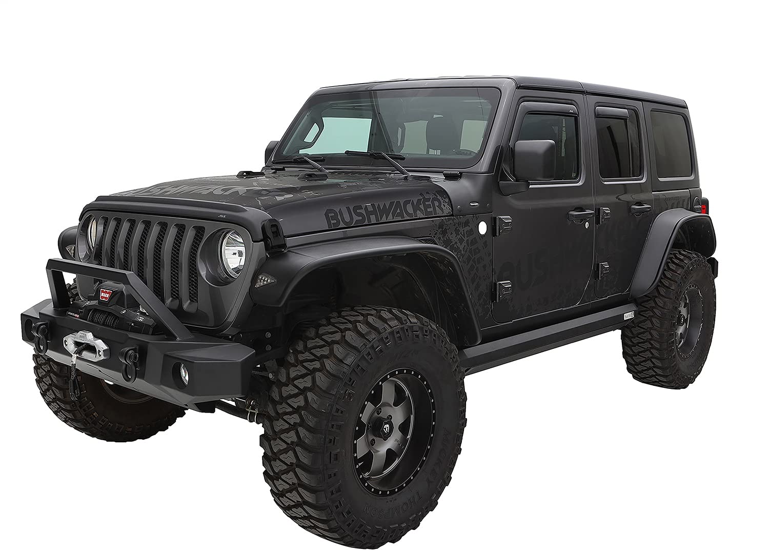 Amazon.com: Bushwacker - Jeep Flat Style, Front & Rear Fender