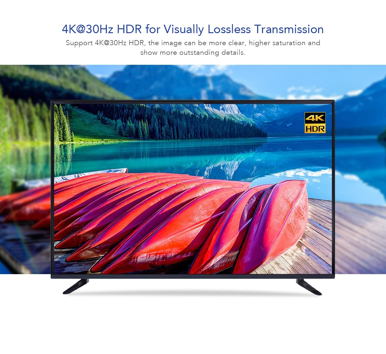 PremiumCord HDMI 1-2 Splitter + Extender via Cat6 / 6a / 7, Ultra HD 4K @ 30Hz à 70m, Habillage en Métal, 2 Destinataires avec Alimentation, Dolby TrueHD, 3D, EDID, CEC, HDCP2.2
