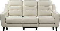 Vista 3 de Lexicon Clementine Power - Sofá reclinable doble, color crema Cream