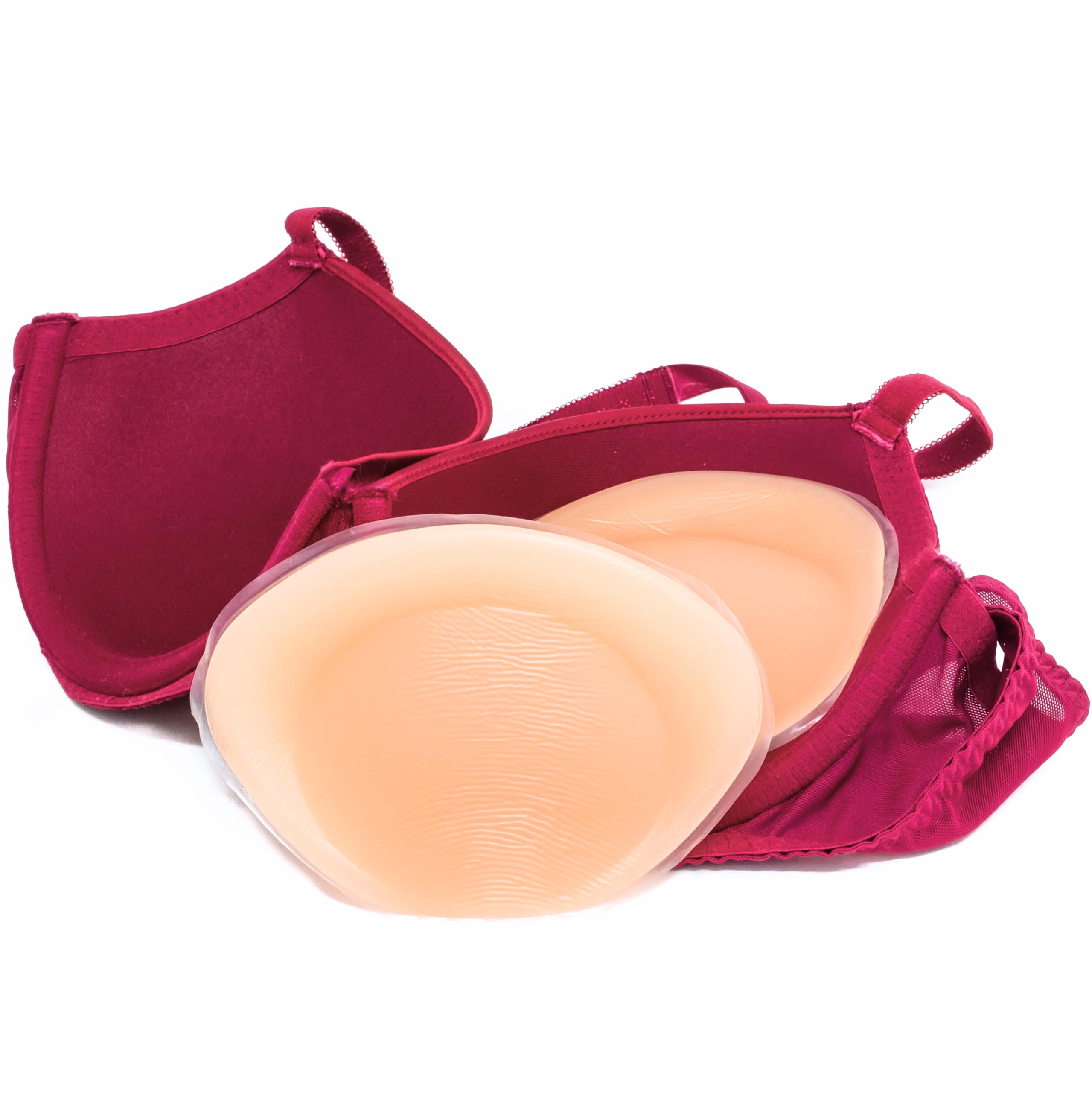 Jo Thornton Women's White Skin - Style 7: Killer Cleavage Creators - Silicone Breast Enhancers (Chicken Fillets) - Boost 1-3 Cup Sizes - 330G Pair - Colour
