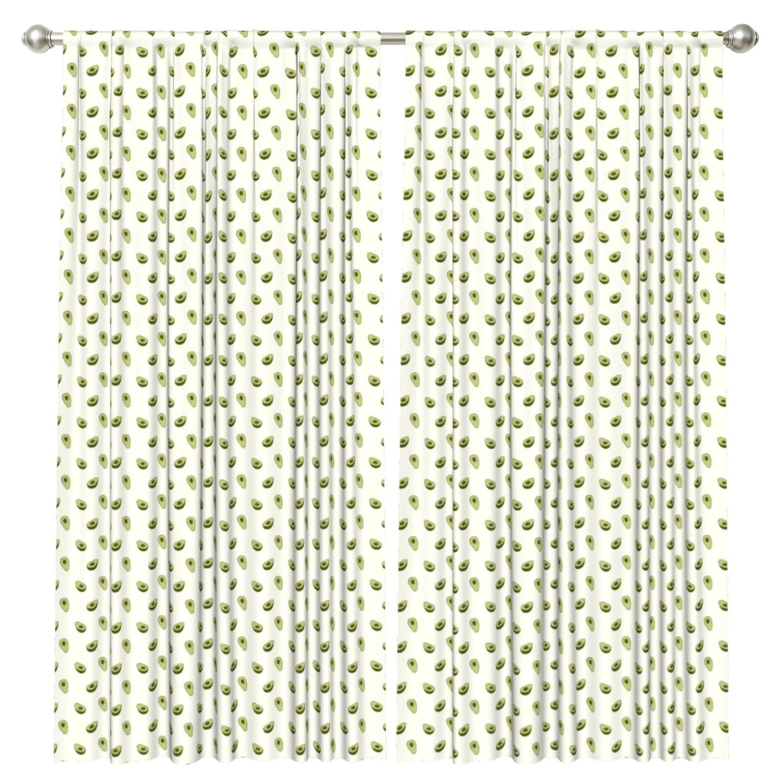 InOmak Avocado, 2 Panels Window Curtains 52 x 84 Inch Blackout Curtains for Living Room Bedroom