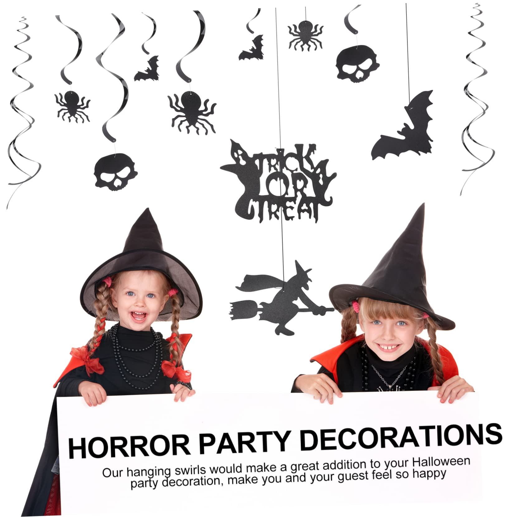 Gadpiparty 3sets Decorazioni Halloween Set Per Feste Spirali Appese Tema e Addobbi Per Interni e Esterni Atmosfera Festiva Per e Party
