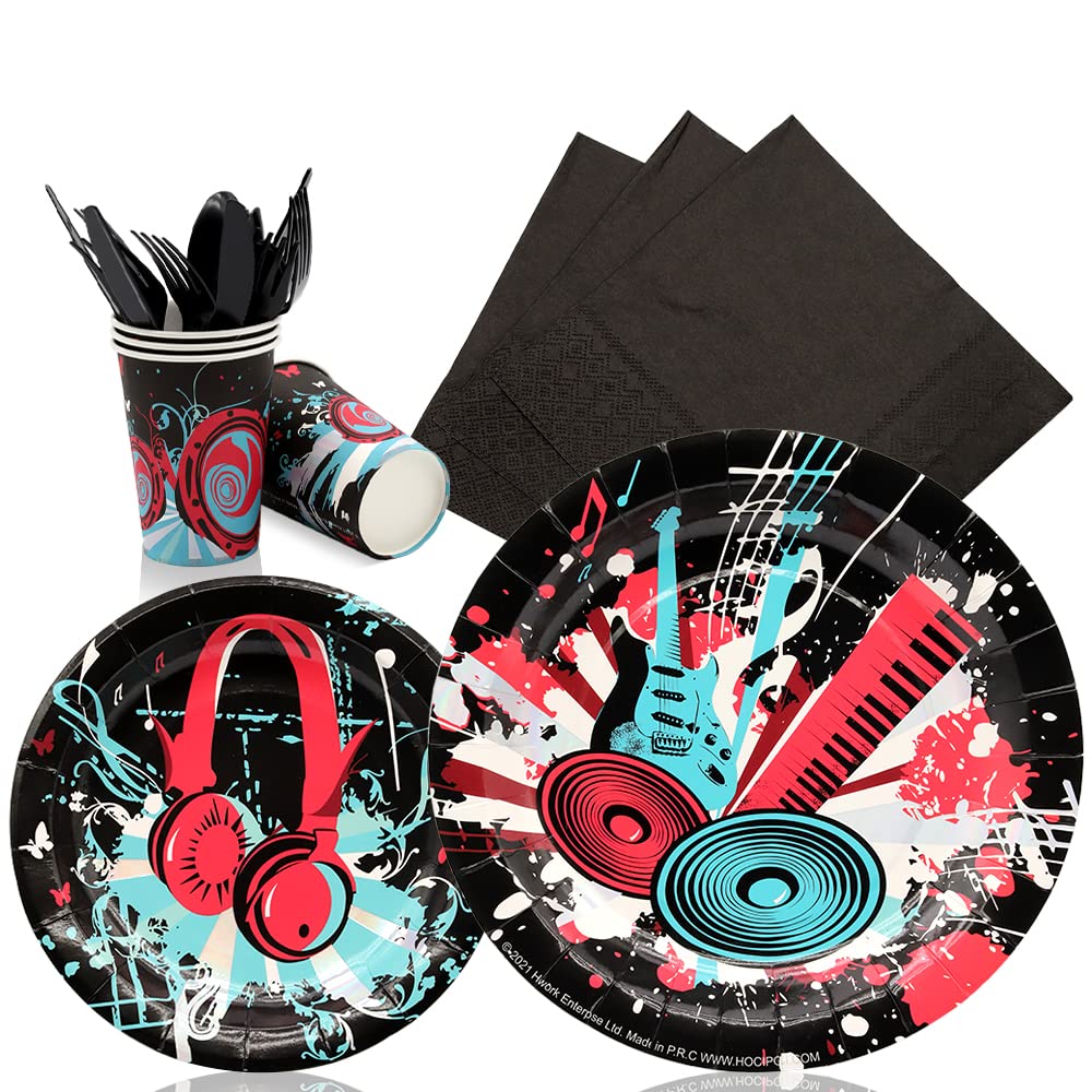 Hoci Poci Tik Tok Birthday Party Supplies Plates Decorations 112PCS