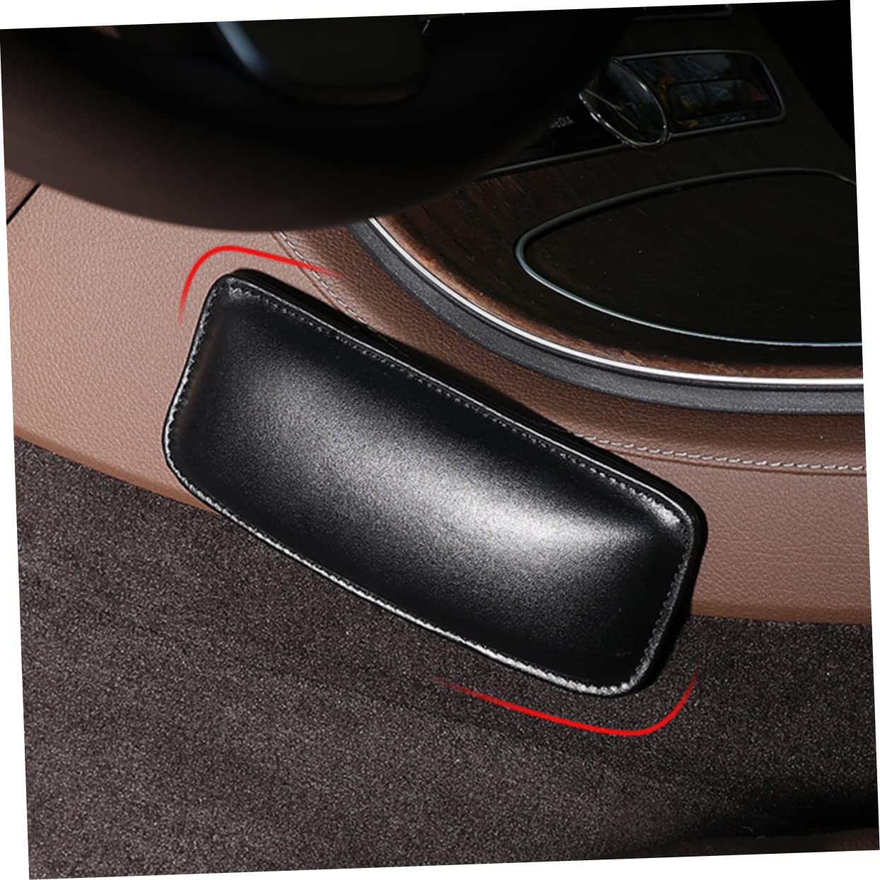 GRIRIW 2 Pcs Car Leather Leg Pads for Women Soft Knee Guard Car Pads for Work