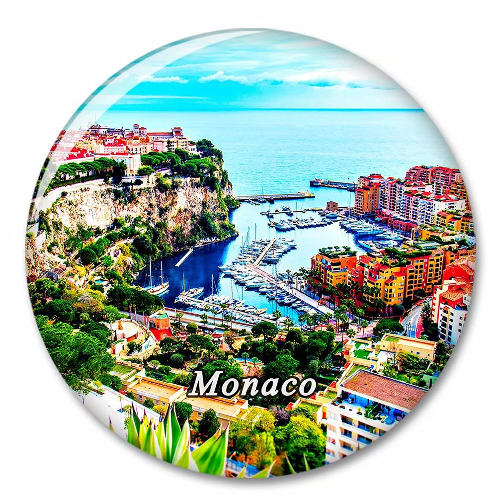 Kxrsm Bxtkpq-Monaco-3978 Monaco Fridge Magnet Decorative Magnet Bottle Opener Tourist City Travel Souvenir Collection Gift Strong Refrigerator Sticker