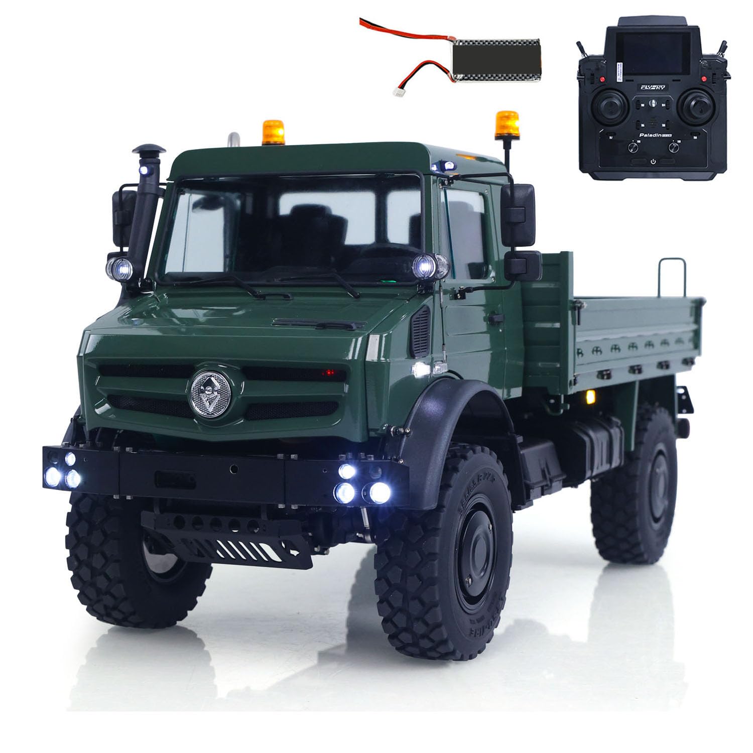 TOUCAN RC HOBBY LESU U4023 1/14 Metallo RC Fuoristrada MT44023 Light Truck Crawler ATV Sistema Audio Ruota Sottostruttura Chloss Flysky Radio per Adulti Modello Avanzato