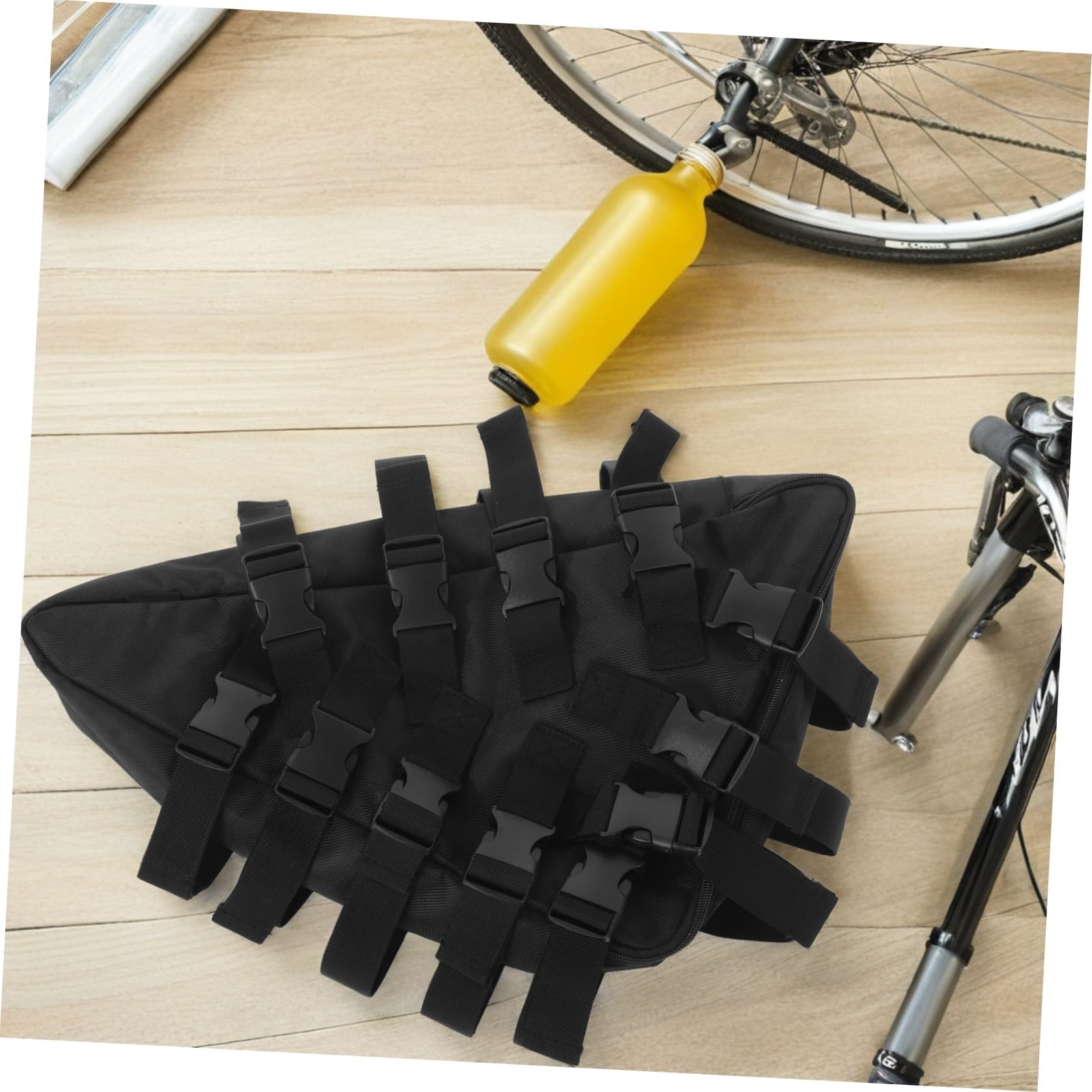 VICASKY Borsa da Telaio per Bicicletta Oxford, Borsa Triangolare per Batteria e Cellulare, per Viaggi e Spostamenti Quotidiani