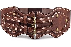 Vintage Gothic Steampunk Belt: An Exquisite Leather Accessory for Women