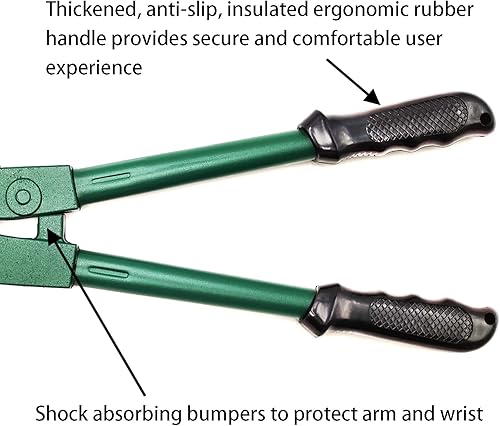 Miniatura 3 de FenceMate Kit de herramientas de prensado de 4 ranuras para unir cables de acero de alta resistencia, cuerdas con 4 tamaños surtidos de mangas,