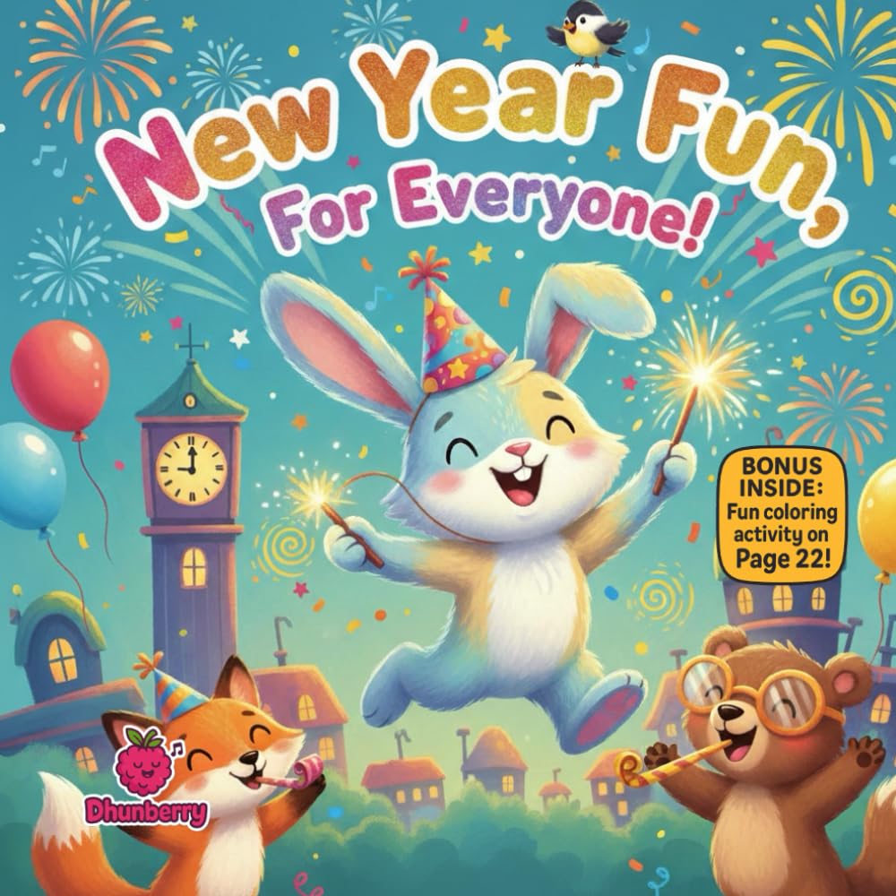 New Year Fun, For Everyone!: A Joyful Rhyming Picture Book About Music, Confidence, and Celebrating Together