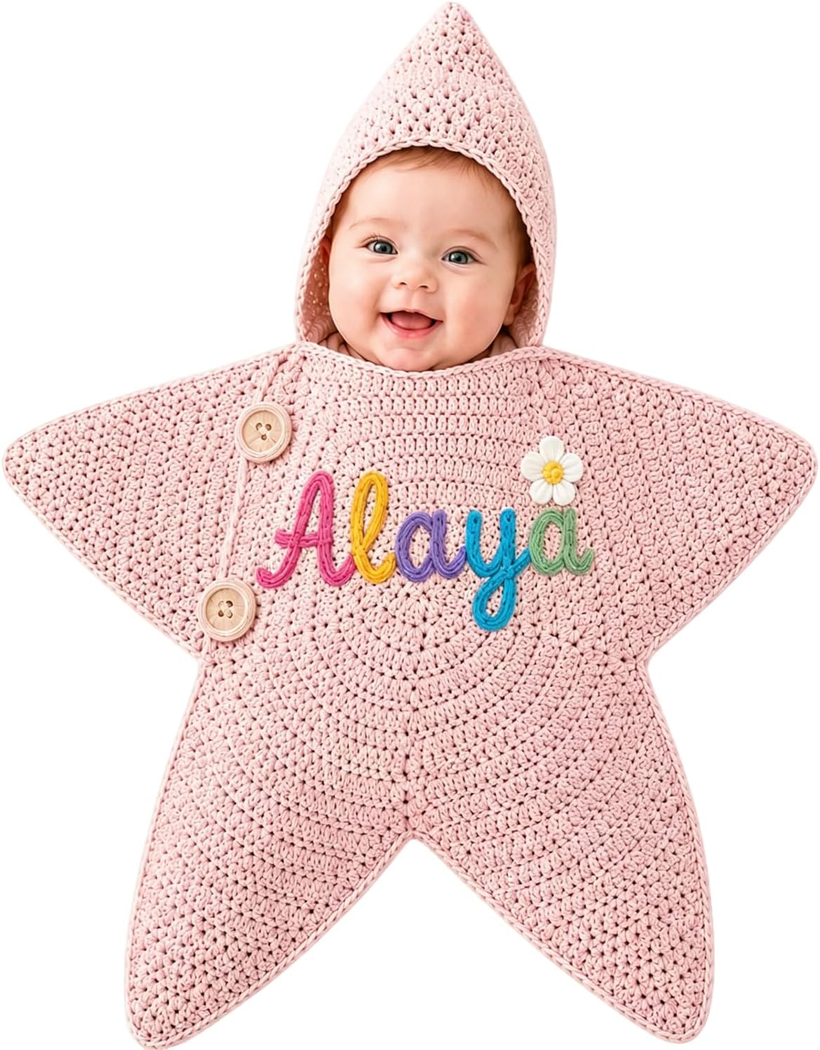 Handmade Personalized Crochet Star Sleep Sack
