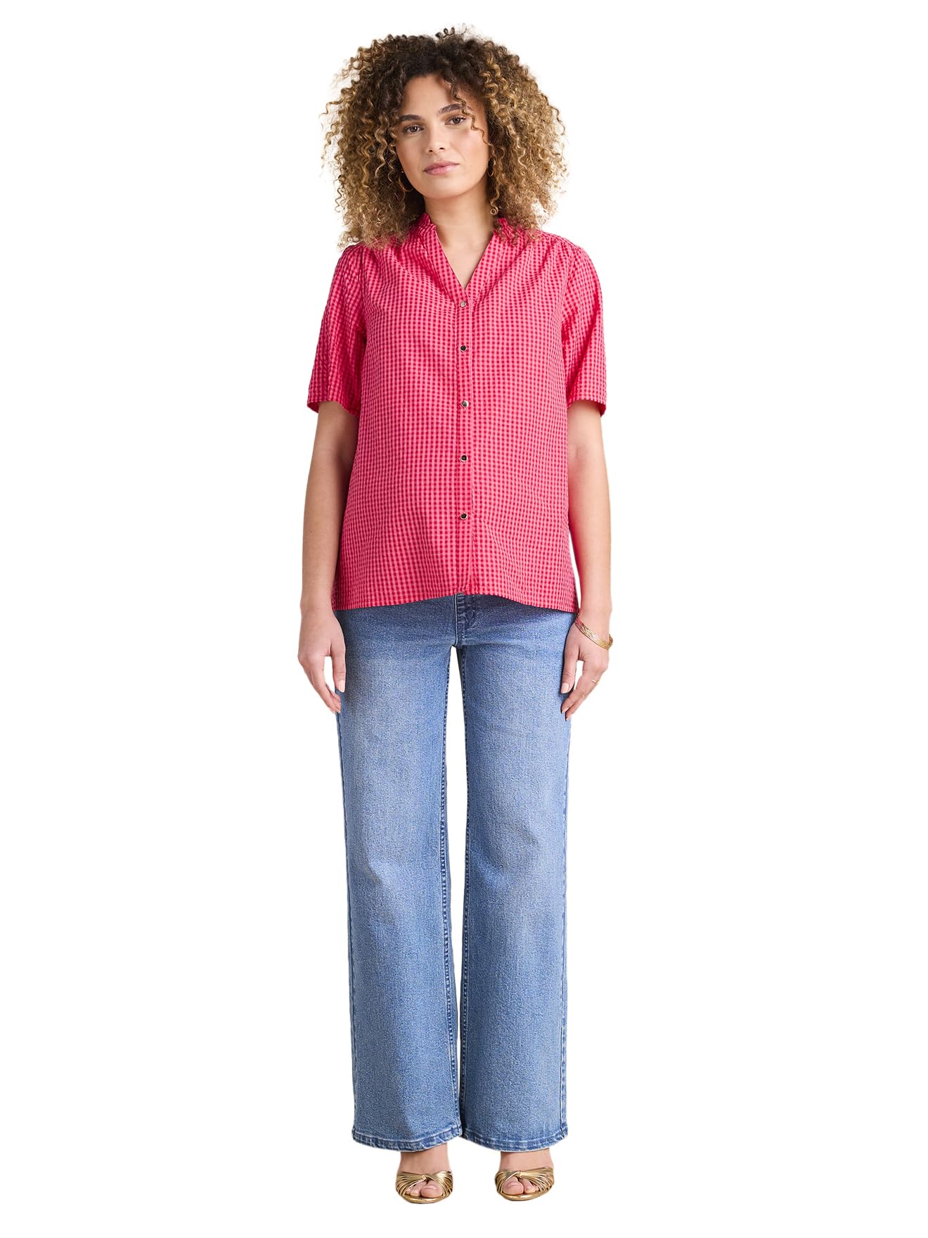 ENVIE DE FRAISE Chemise en Seersucker Vichy Grossesse et Allaitement