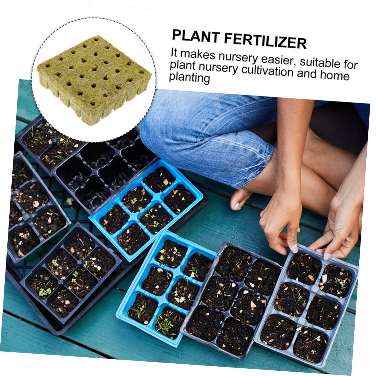 TOYANDONA 2 Series Cubos De Hidropónico para Propagación De Plantas Bloques De Iniciación para Esquejes 50 Piezas*2