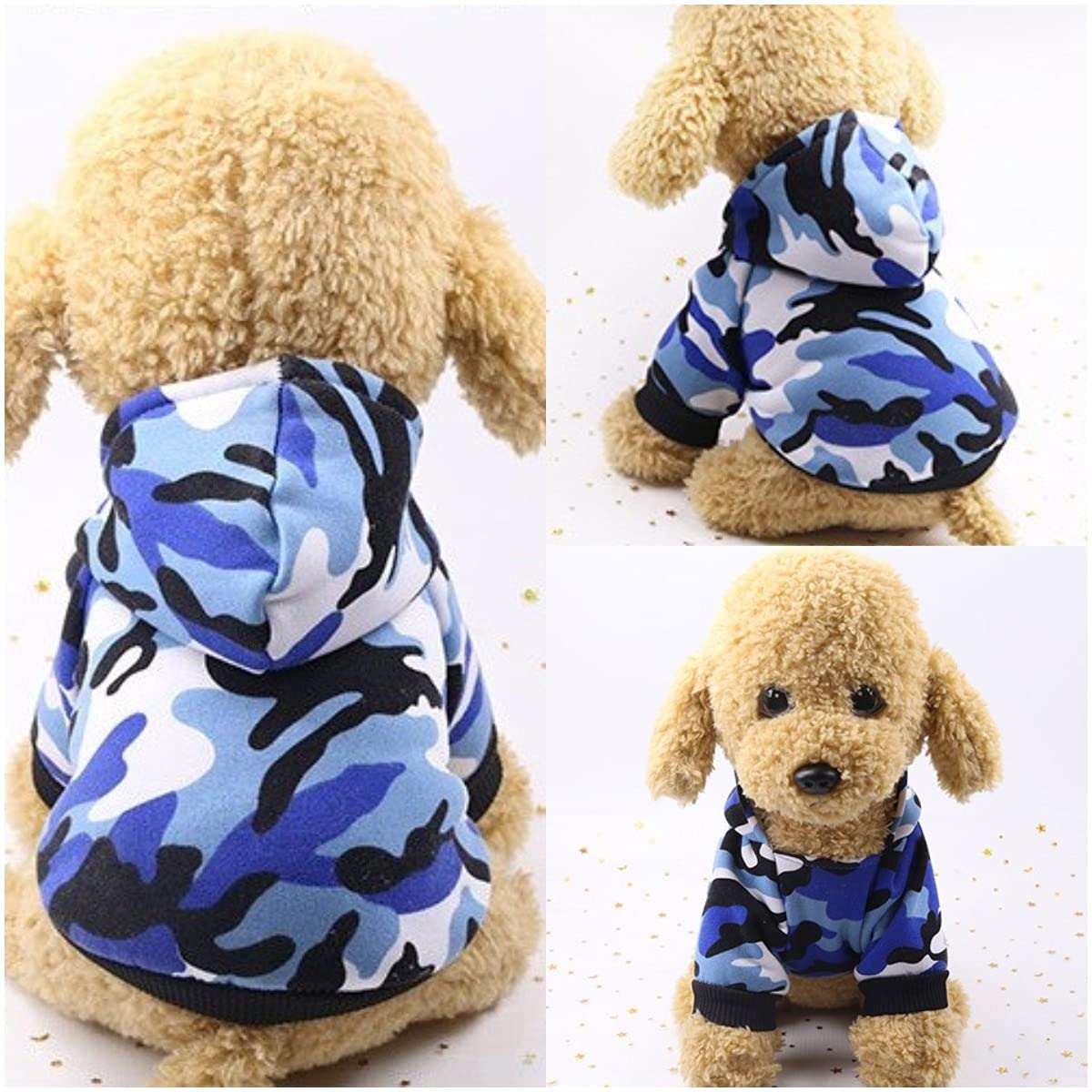 Kuschelweicher Fleece-Pullover Für Kleine Hunde - Camouflage-Design Für Herbst & Winter