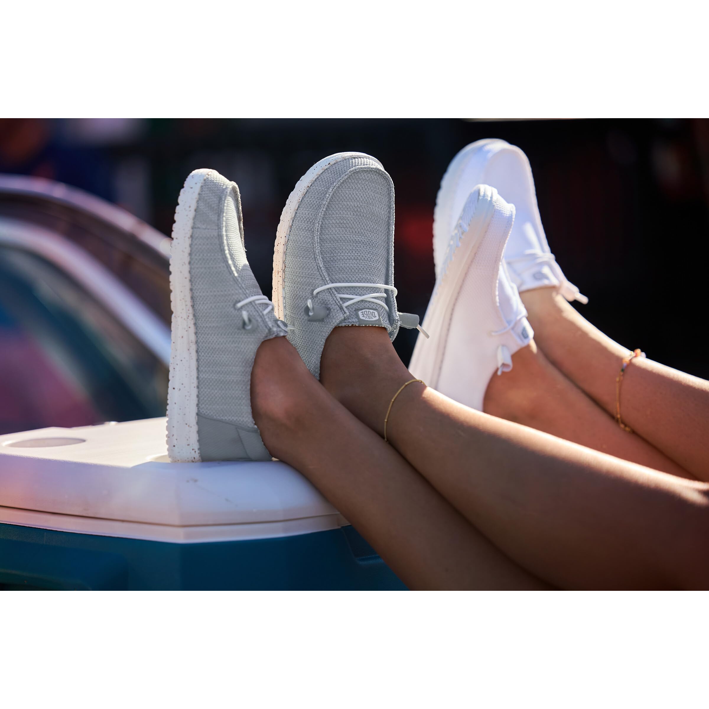 HEYDUDE - Wendy Stretch Sox Damen - Slippers Flache Schuhe - Mokassin Stil