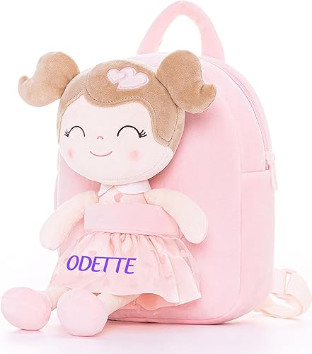 Miniatura 7 de Gloveleya Mochila personalizada con tu nombre  Bonita muñeca de felpa suave de cereza rosa personalizada para niñas, regalo personalizado