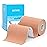 OK TAPE Regular Original Cotton Kinesiology Tape (2 Pack), Elastic Water Resistant Therapeutic Athletic Tape, Latex Free, Injury Recovery, Uncut K Tape 2in16.4ft - Beige