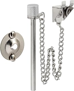 Prime-Line U 9858 Sliding Patio Door Pin, 3/16 In. x 2-5/8 In., Steel Pin and Retaining Ring, Chrome Plated Finish (Single Pack)